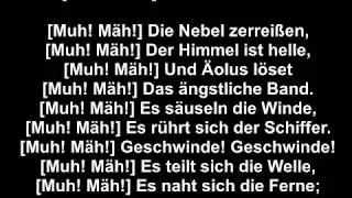 [Muh! Mäh!] Glückliche Fahrt (Johann Wolfgang von Goethe)