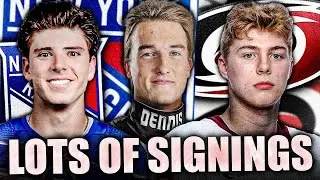 NEW YORK RANGERS SIGN TWO HUGE GIANTS + CAROLINA HURRICANES SIGN THE NEXT CALE MAKAR?