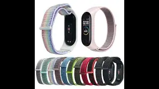 Распаковка. Нейлоновый ремешок для mi band 4