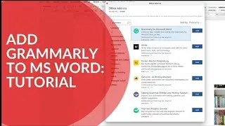 How to Add Grammarly To MS Word