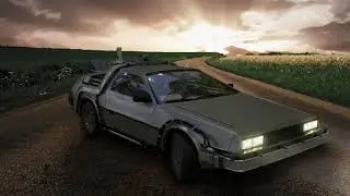Back to the Future 2 Delorean model
