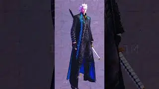 Black n Blue Costume + DT for Vergil - dmc3  HDC - PC Mod