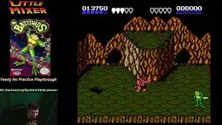 BATTLETOADS Once a Year Playthrough with no practice beforehand! - NES