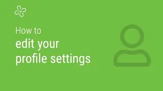 How to edit your profile settings