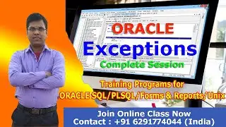 Exceptions in PLSQL | Exceptions Handling in Oracle |  System Defined exceptions