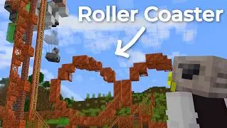 I Built a Working Roller Coaster in Minecraft.