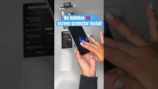 How to install a screen protector with NO bubbles! ❌🫧😵 #ytshorts #shortvideo #shorts #rokform