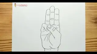 HOW TO DRAWING SCOUTING SALUTE HAND