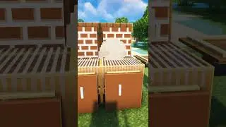 Minecraft BBQ Grill 🍖 (はいよろこんで) #minecraft #shorts