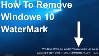 How to remove the Evaluation Copy watermark from Windows 10 for Insiders☑️