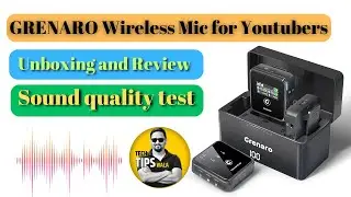GRENARO Wireless Mic for Youtubers, P12 Professional Wireless Microphone