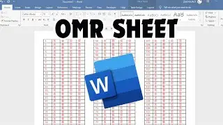 Step-by-Step Guide for OMR Sheet in Word