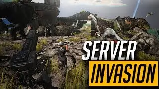 SERVER INVASION | PUSHING THE FOB | OFFICIAL ARK SURVIVAL EVOLVED | Ep 52