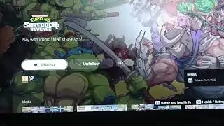 Can't Play Teenage Mutant Ninja Turtles Shredder's Revenge On The PS5?