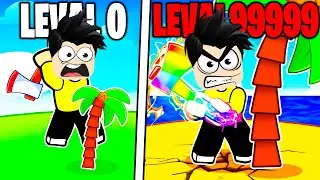 Tree Chop Simulator in The Roblox !!