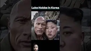 the rock Vs Luke Hobbs in Korean #shorts #short #amazing