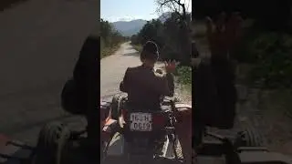 Natalia tractor wind in her hair