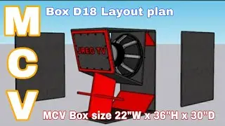 Modified Cerwin Vega (MCV-D18) Cutting Plan and Dimension