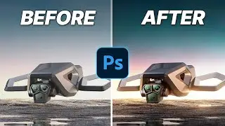 Photoshop Post Production Tutorial for 3D Visualization