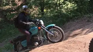 You haven't seen a video like this / Izh Jupiter tumbled down a hill! Izh Planeta Sport / Enduro