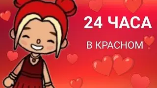 //24ЧАСА В Красном ЦВЕТЕ //ТОКА БОКА TOCA BOCA