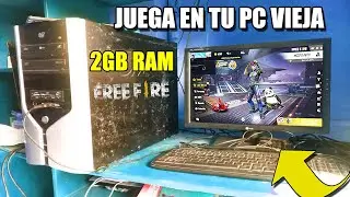 !¿COMO JUGAR FREE FIRE EN COMPUTADORA CON 2GB DE RAM!?