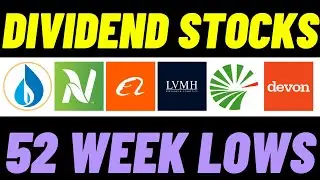 6 UNDERVALUED Dividend Stocks At 52 Week Lows To BUY Now! | I'm BUYING! |