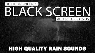 Beat Insomnia and Stress Instantly with Real Heavy Rainfall on a Tin Roof & Thunder Sounds at Night