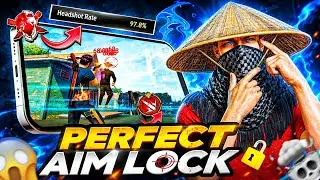 PERFECT (AIM LOCK🔒) NO RECOIL + 100% HEADSHOT 😮 FREE FIRE AIM LOCK TRICK 