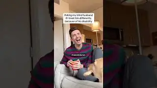 I actually can’t believe I made my blind husband do that 🤣  