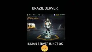 🇮🇳INDIAN SERVER IS NOT BETTER THEN ALL SERVER IN FREE FIRE 😞#shorts