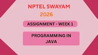 NPTEL Programming in Java ASSIGNMENT 1 Solutions | Week 1 JAN 2026 