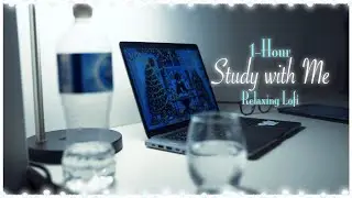 1-Hour STUDY WITH ME💻/Pomodoro 25/5, Ambient, Lofi, Fireplace/Day97🗓️