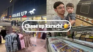 Chase up karachi🫶maza aya shopping ki 🥳fruit chat ka test bhot ajeb ta😒egg burger khaya 🥰#raziahyder