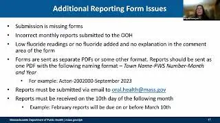 Community Fluoridation Training for Public Water System Operators