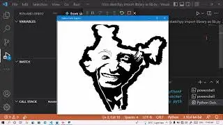 Drawing Dr. APJ Abdul Kalam In Python Using Sketchpy Module | CyberwarriorsAP