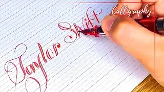 Guide To Writing The Most Attractive Famous Name in Calligraphy #calligraphy #cursive #handwriting