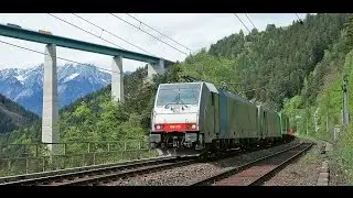4k Führerstandsmitfahrt Brenner - Innsbruck mit BR 186