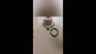 Украшение на из ювелирной сетки и силиконового шнура со стразами. Два варианта.#2.