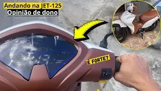 Shineray JET-125  [Vale a Pena Comprar?] Sobe Ladeira de 2 Marcha? Realmente é Forte? Bate 100km?