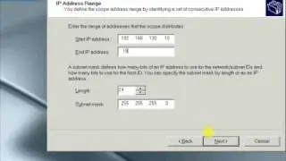 Server: Create a DHCP scope