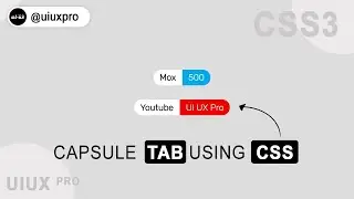 Website Tags, Capsule Tag UI Design using HTML and CSS @uiuxpro