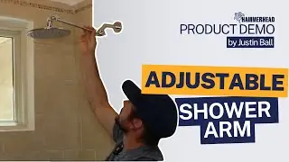 It’s Here! Demo of the BEST Adjustable Shower Arm on the Market!