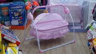 Sanpaulo Baby cradle เปลไกวเด็กไฟฟ้า เปลไฟฟ้า เปลไกวใช้ถ่าน ราคา 1,900 บาท Sanpaulo Bassinet