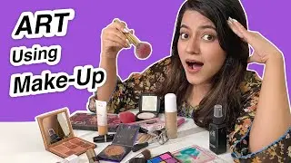 Using Make-Up Products To Create ART😱 Is It Possible?