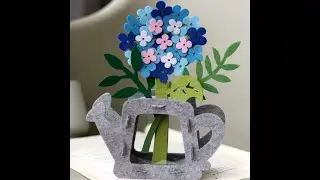 Felt Hydrangea and Kettle Kit