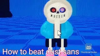 How to beat dust sans remastered!! (Roblox: Undertale boss battles)