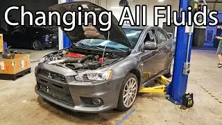 Evo X Full Drivetrain Fluid Flush How To - Evo X Revival Build Series Ep.8