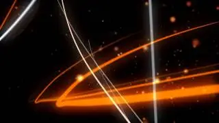 Animated lasers looping and dust particles.