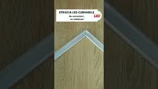 Bendable LED strip for corners without soldering and connectors